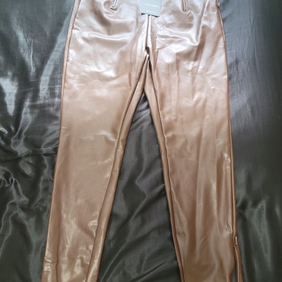 JluxLabel Chocolate High-Waisted Pants - Picture 2 of 5